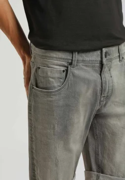 Bermuda di jeans slim fit grigio