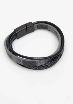 Bracciale effetto pelle