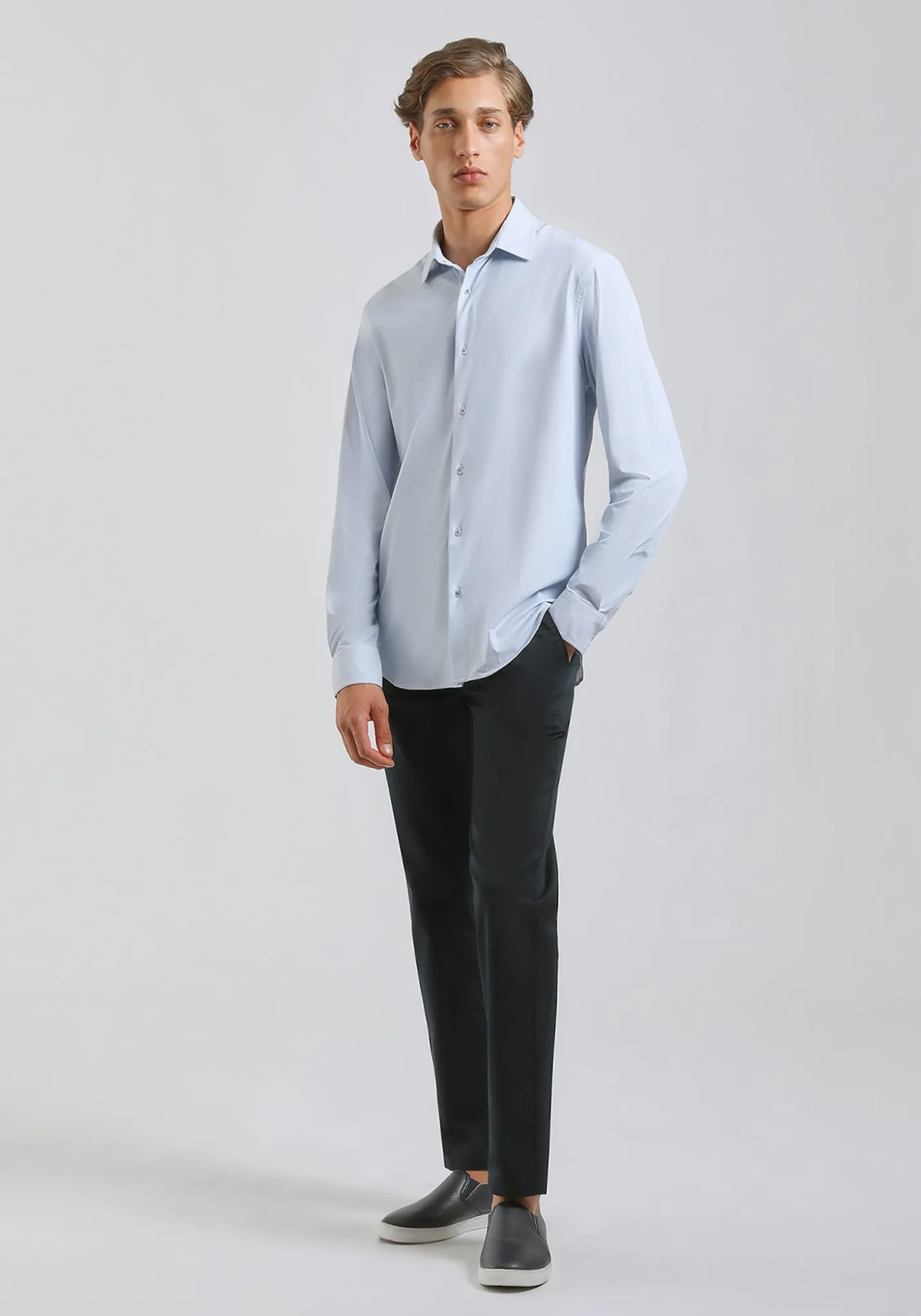 Camicia manica lunga a righe