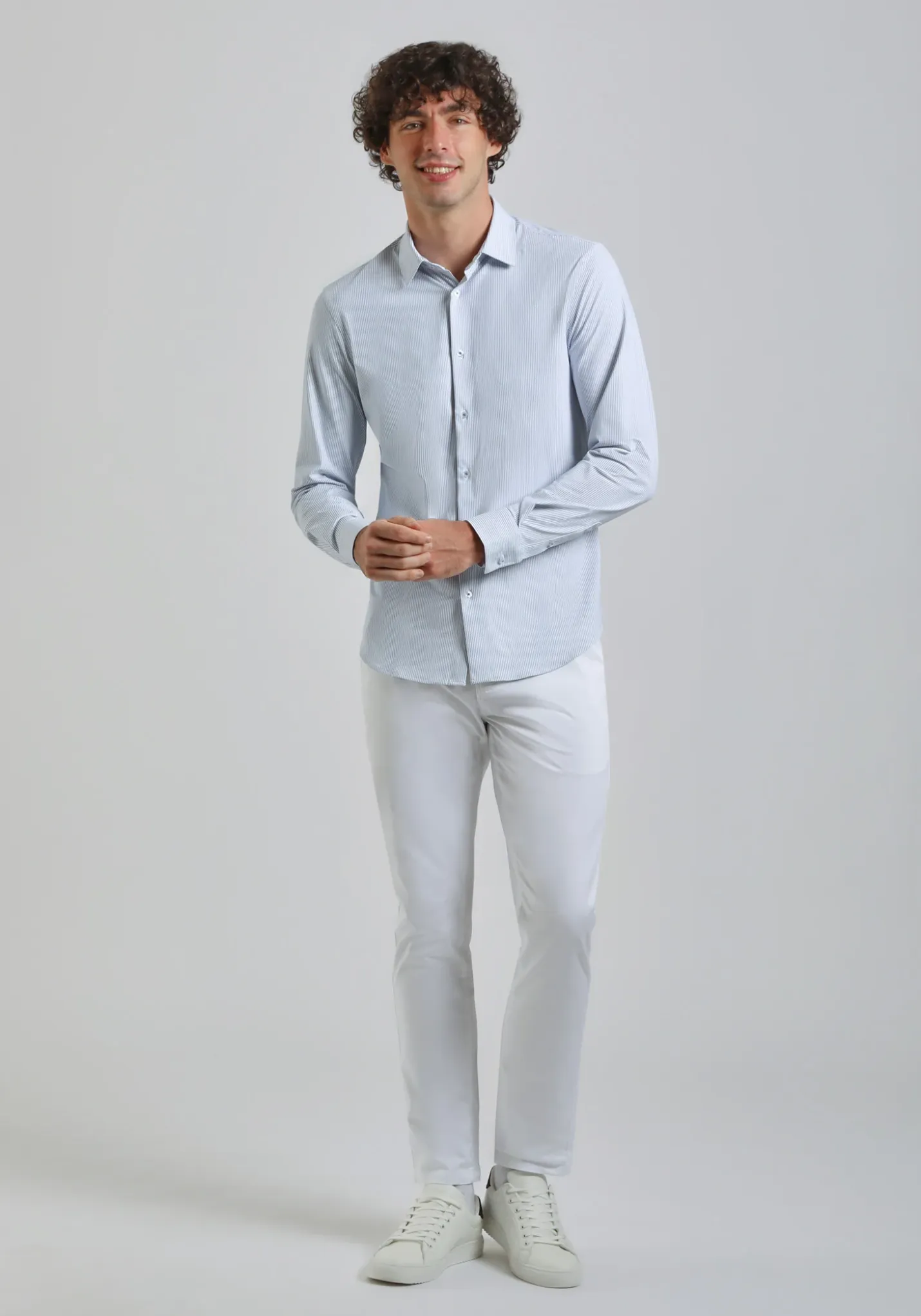 Camicia manica lunga a righe