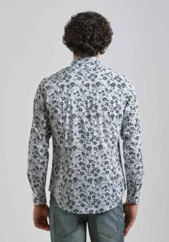 Camicia manica lunga con fantasia