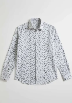 Camicia manica lunga con fantasia
