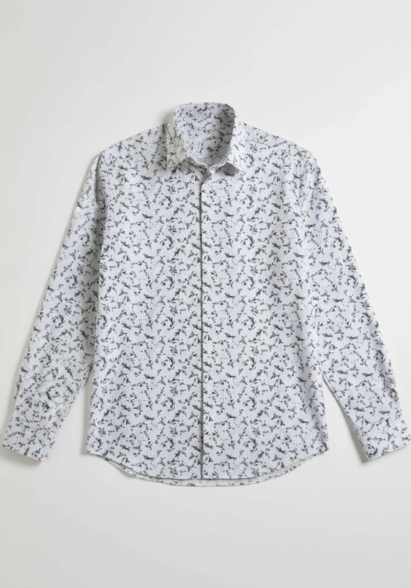 Camicia manica lunga con fantasia