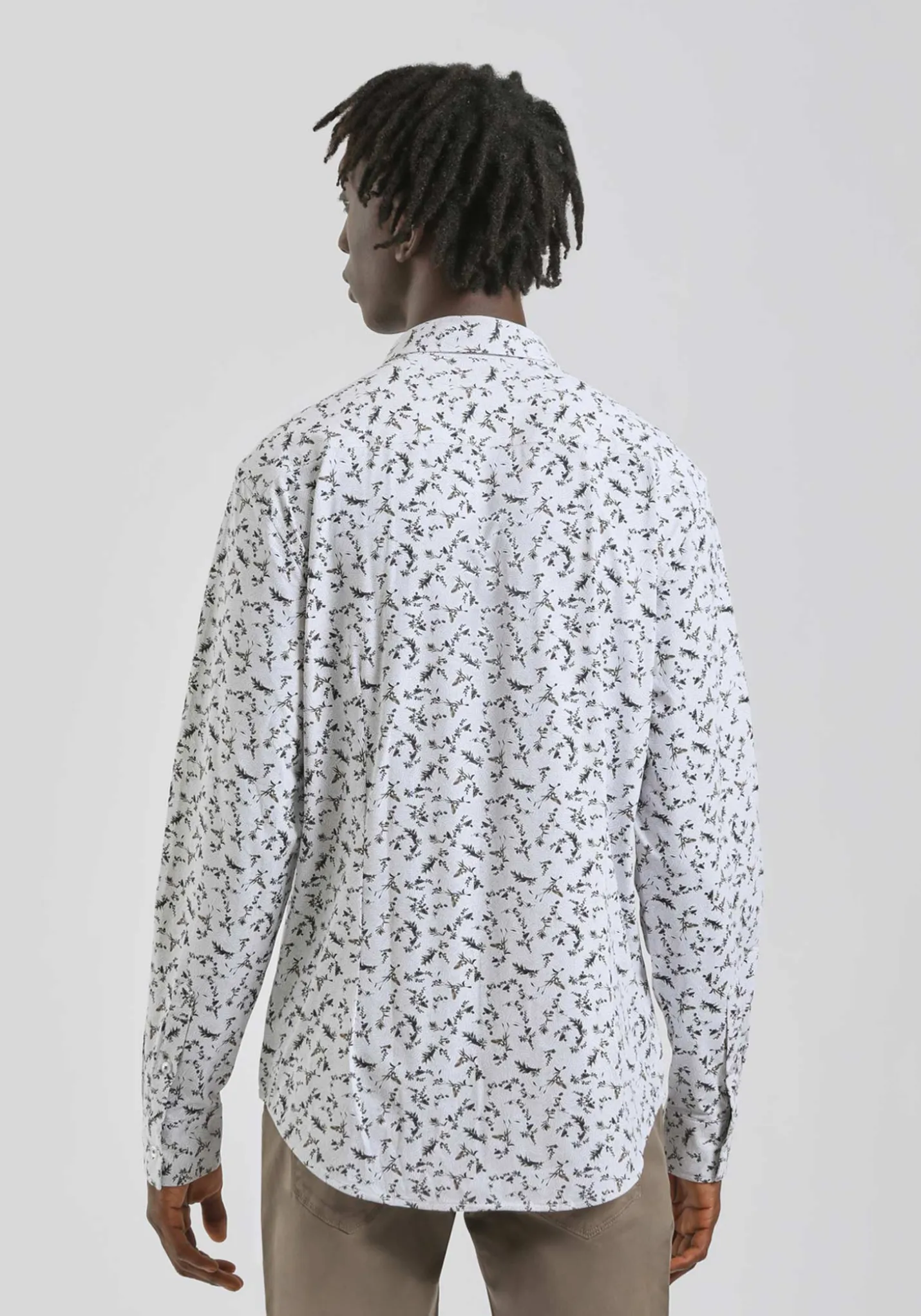 Camicia manica lunga con fantasia