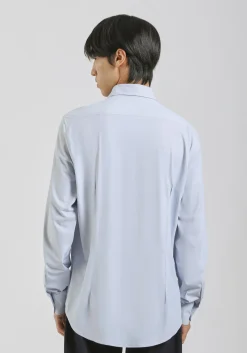 Camicia manica lunga con microfantasia