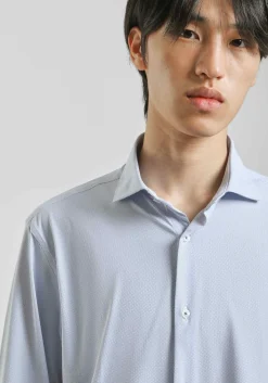 Camicia manica lunga con microfantasia