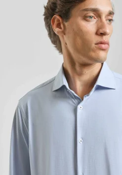 Camicia manica lunga con microfantasia