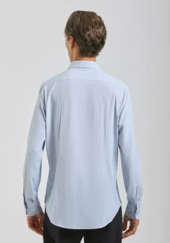 Camicia manica lunga con microfantasia