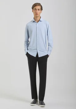 Camicia manica lunga con microfantasia