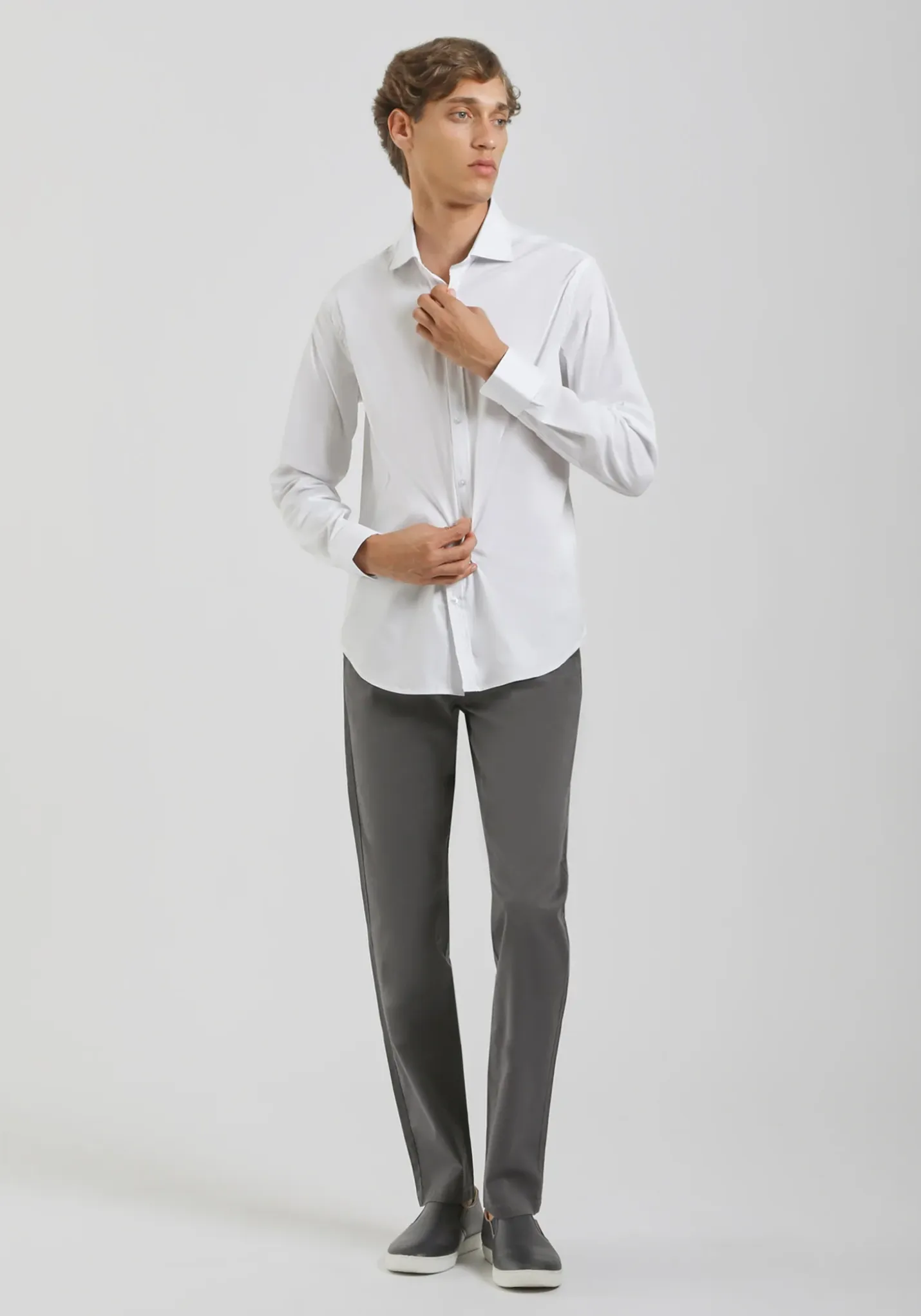 Camicia manica lunga in cotone