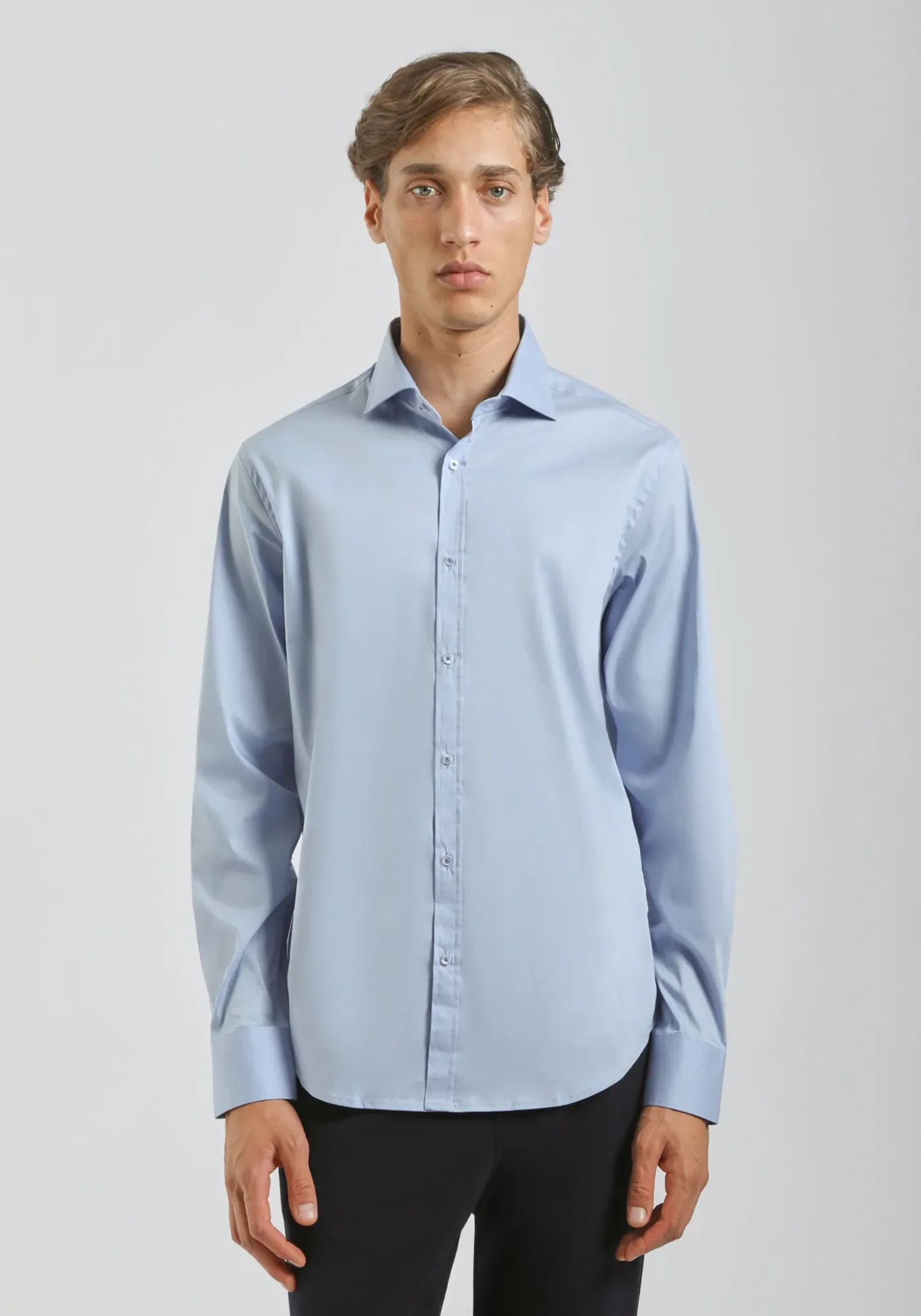 Camicia manica lunga in cotone