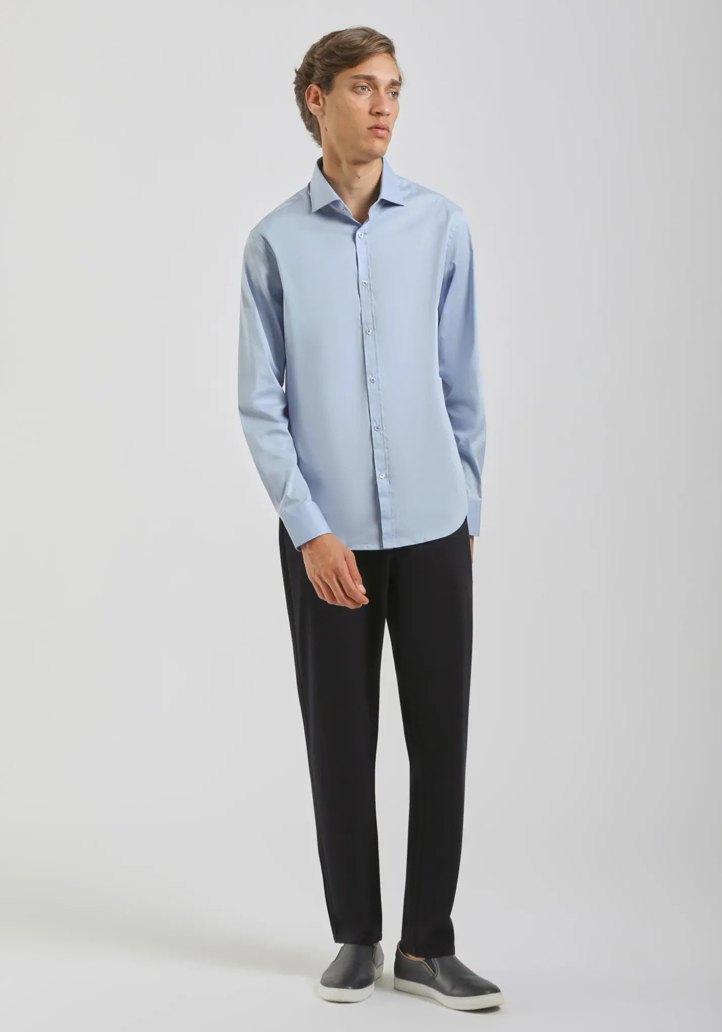 Camicia manica lunga in cotone