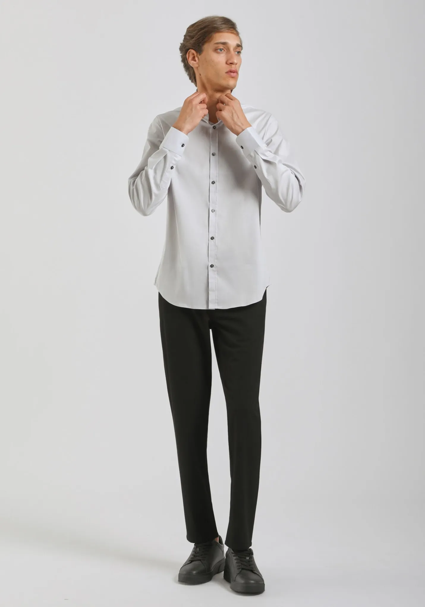 Camicia manica lunga in cotone