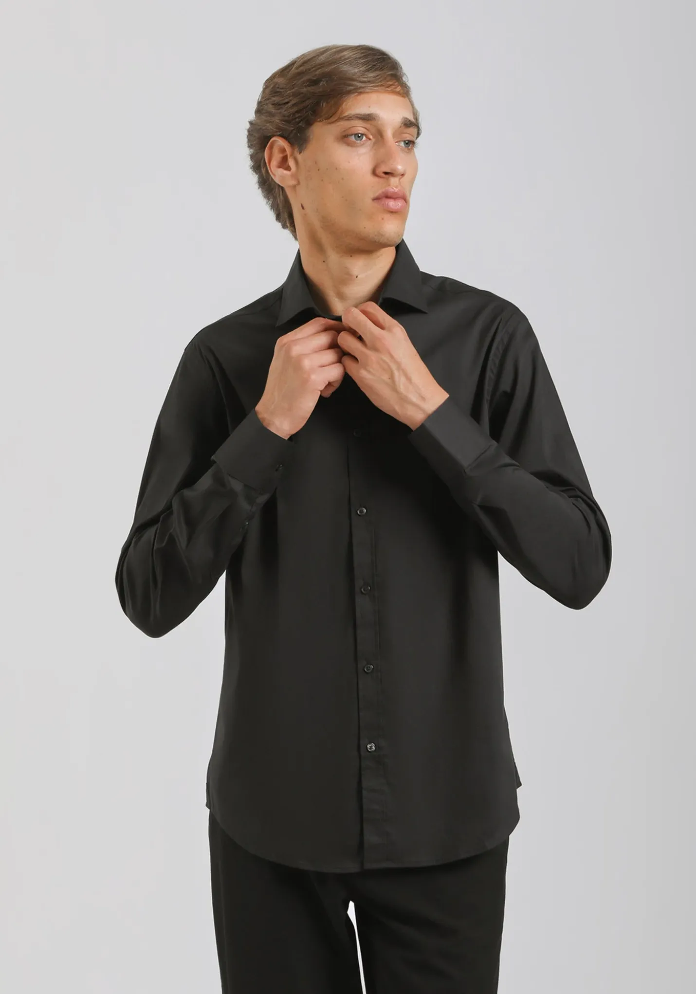Camicia manica lunga in cotone