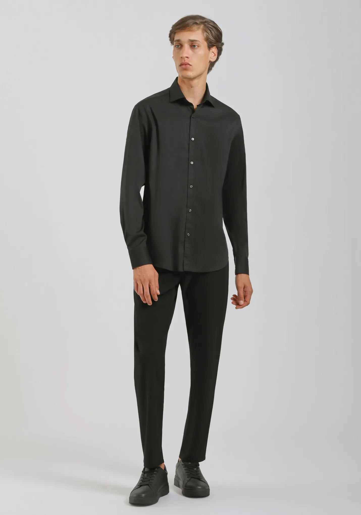 Camicia manica lunga in cotone