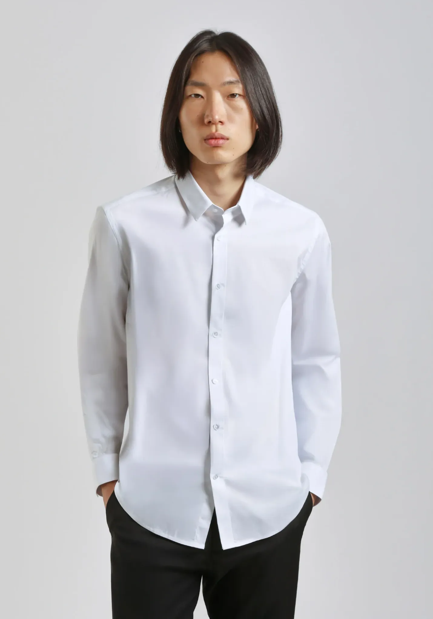 Camicia manica lunga in cotone