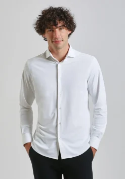 Camicia manica lunga tinta unita