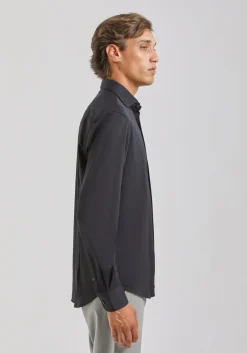 Camicia manica lunga tinta unita