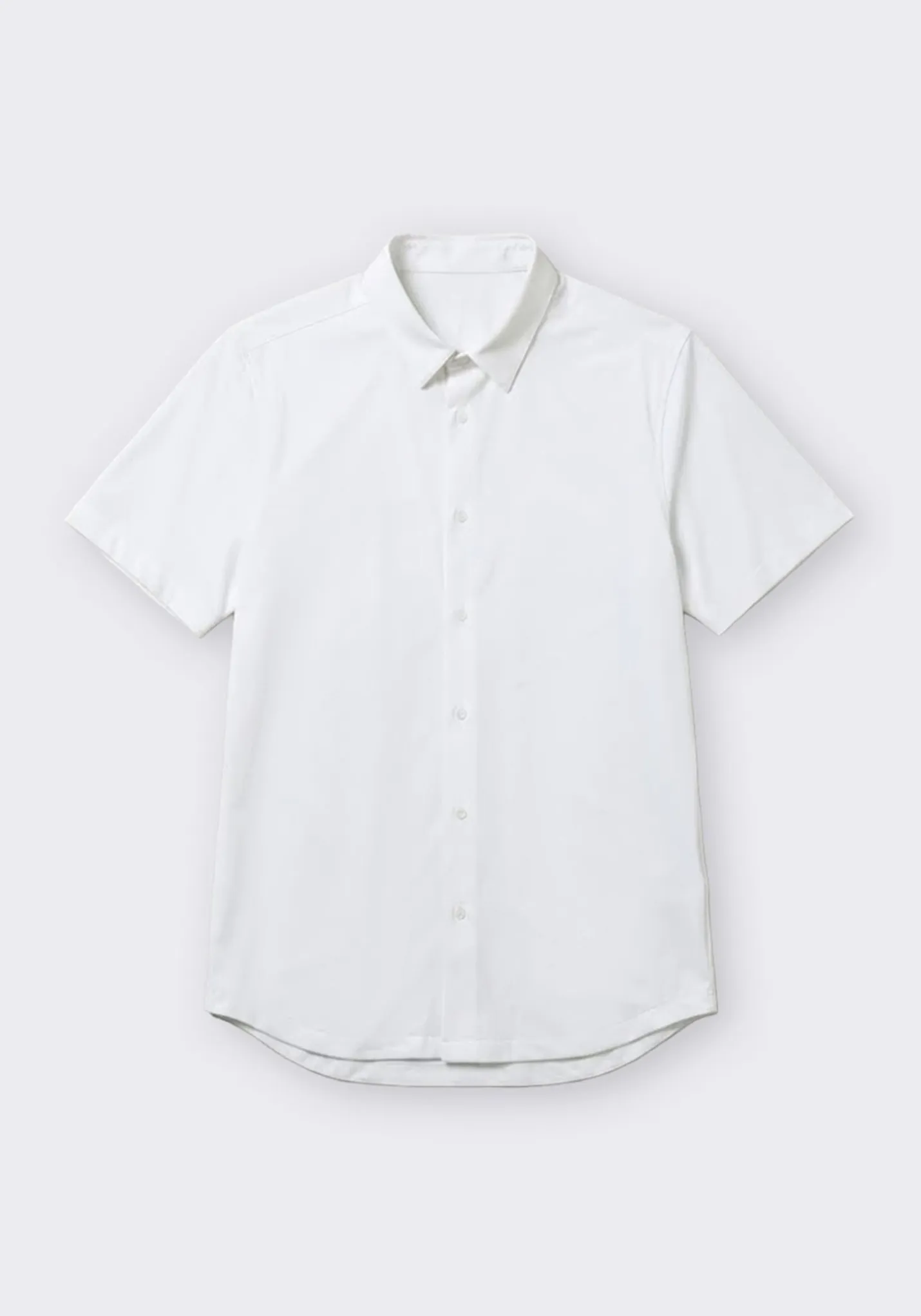 Camicia mezza manica in tessuto elastico