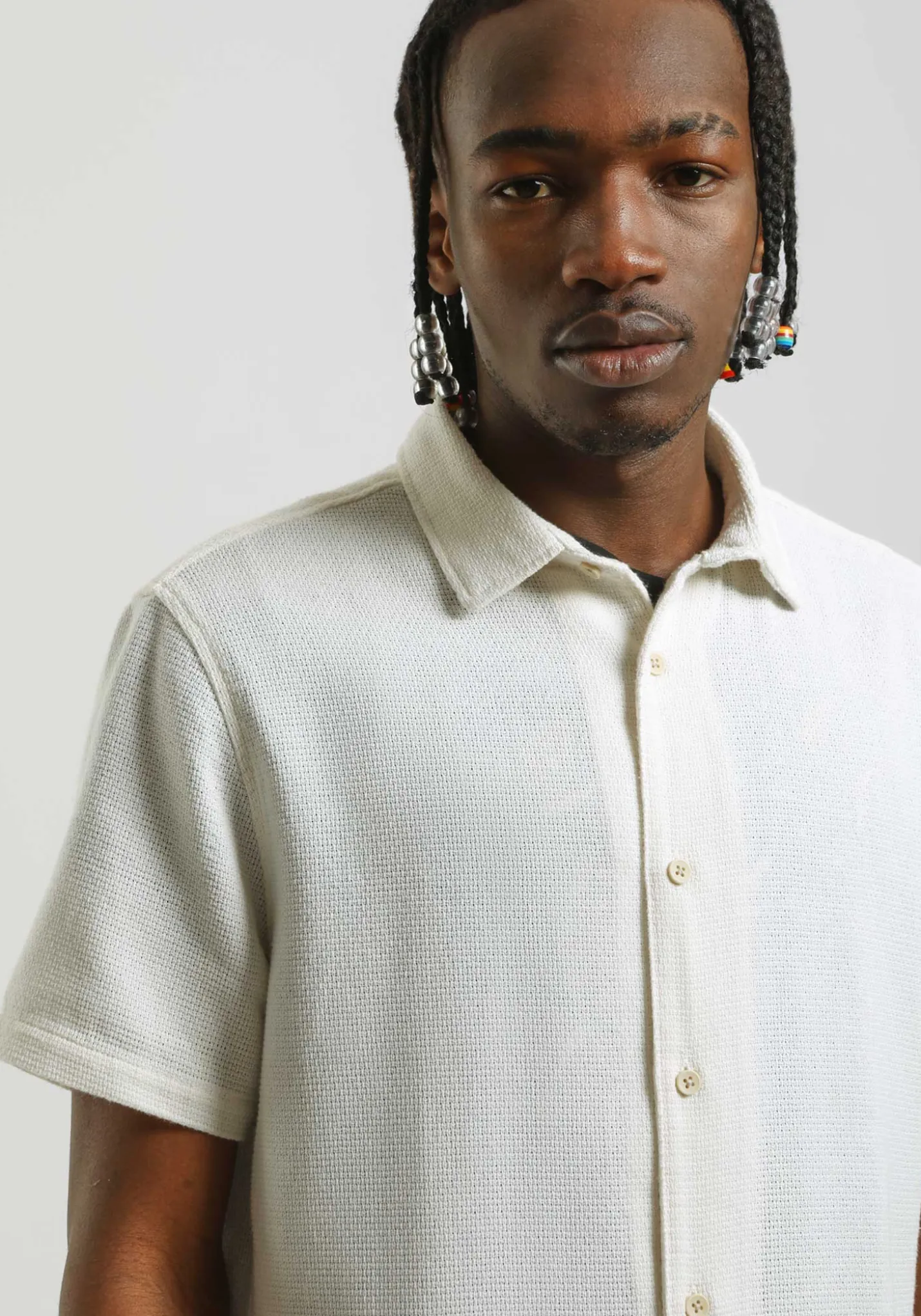 Camicia mezza manica misto cotone