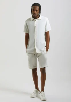 Camicia mezza manica misto cotone