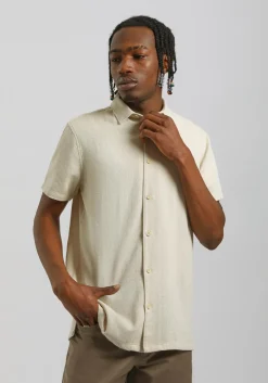 Camicia mezza manica misto cotone