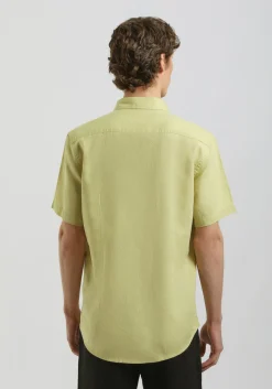 Camicia mezza manica misto lino