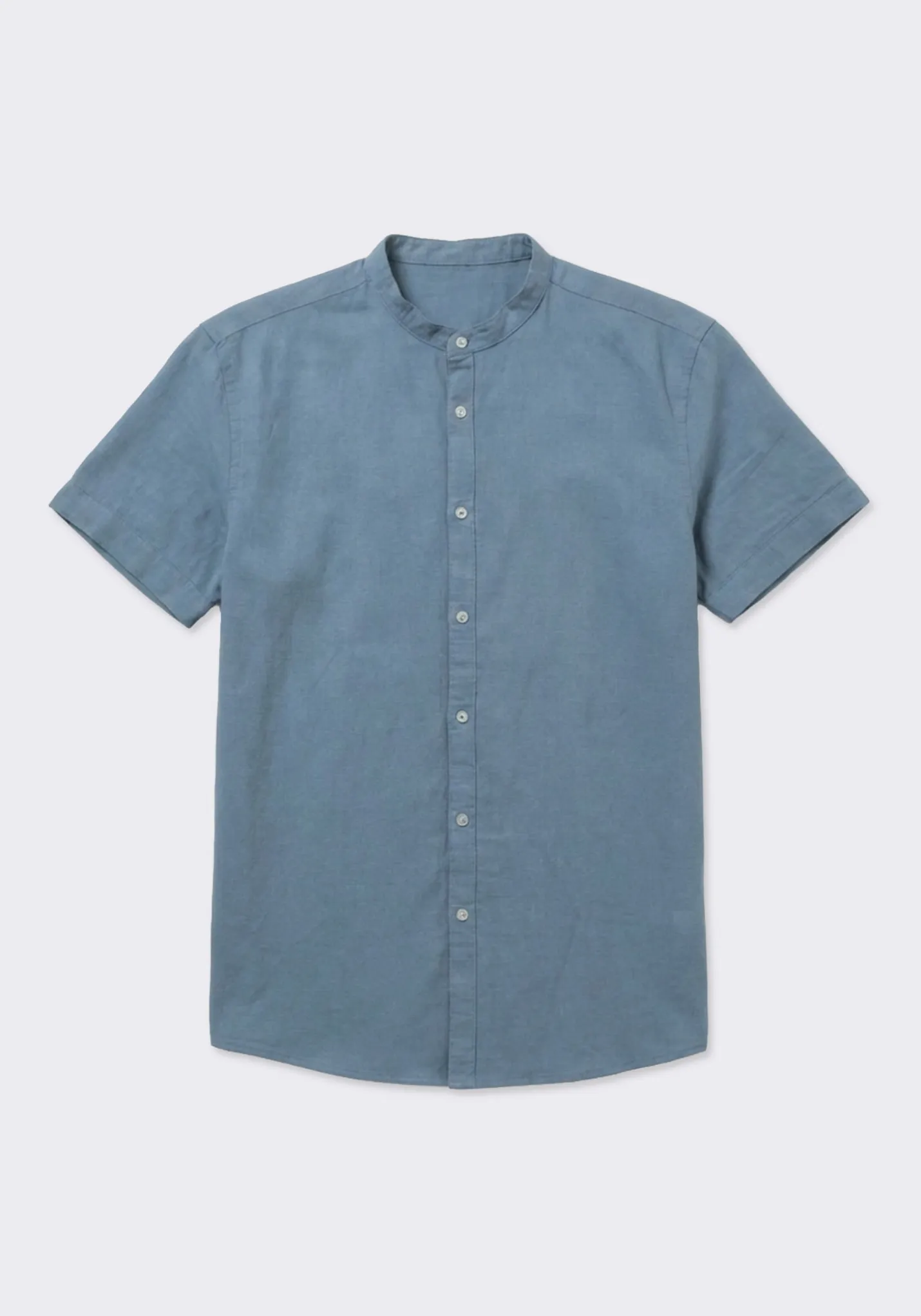 Camicia mezza manica misto lino