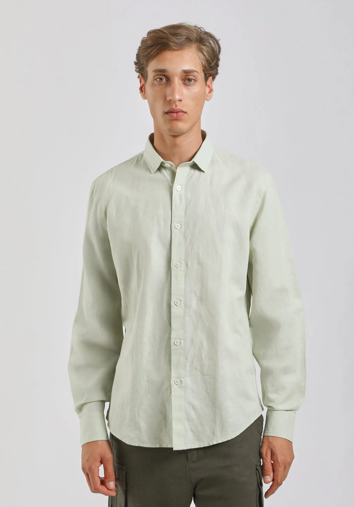 Camicia misto lino