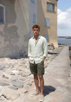 Camicia misto lino