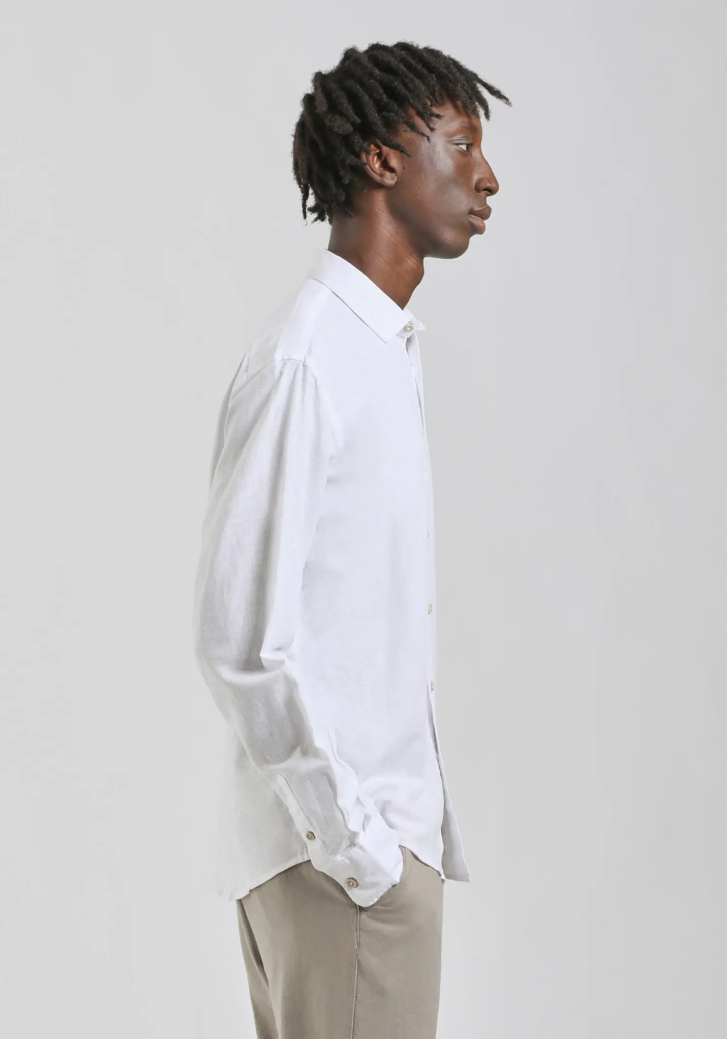 Camicia misto lino