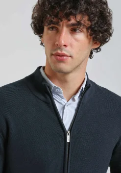 Cardigan con zip