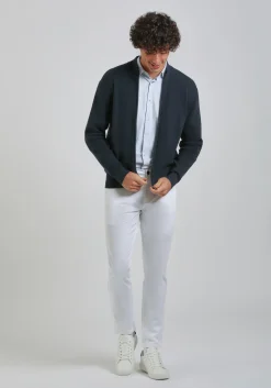 Cardigan con zip