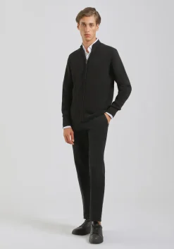 Cardigan con zip
