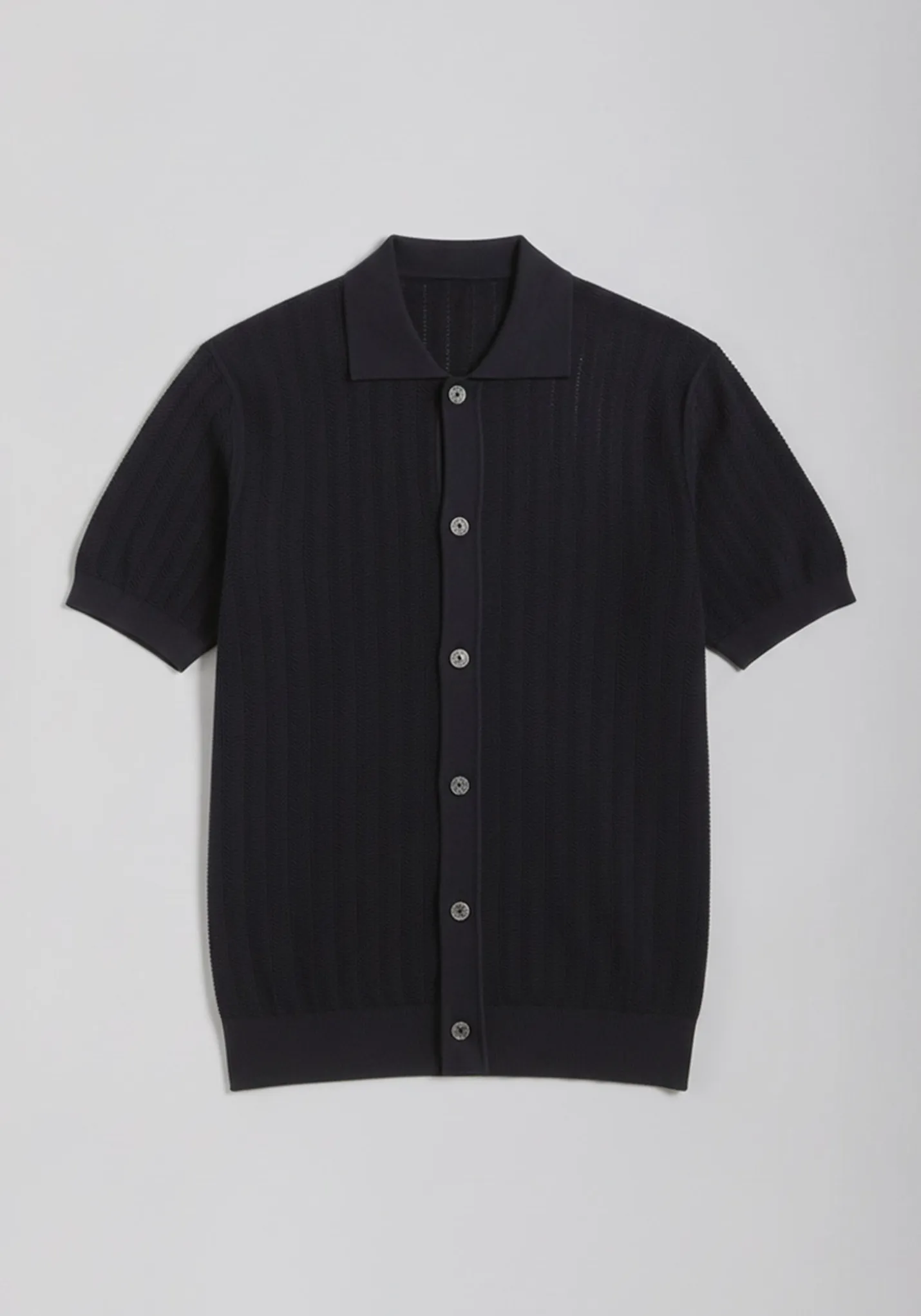 Cardigan polo in maglia