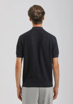 Cardigan polo in maglia