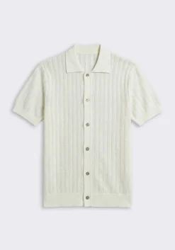 Cardigan polo in maglia
