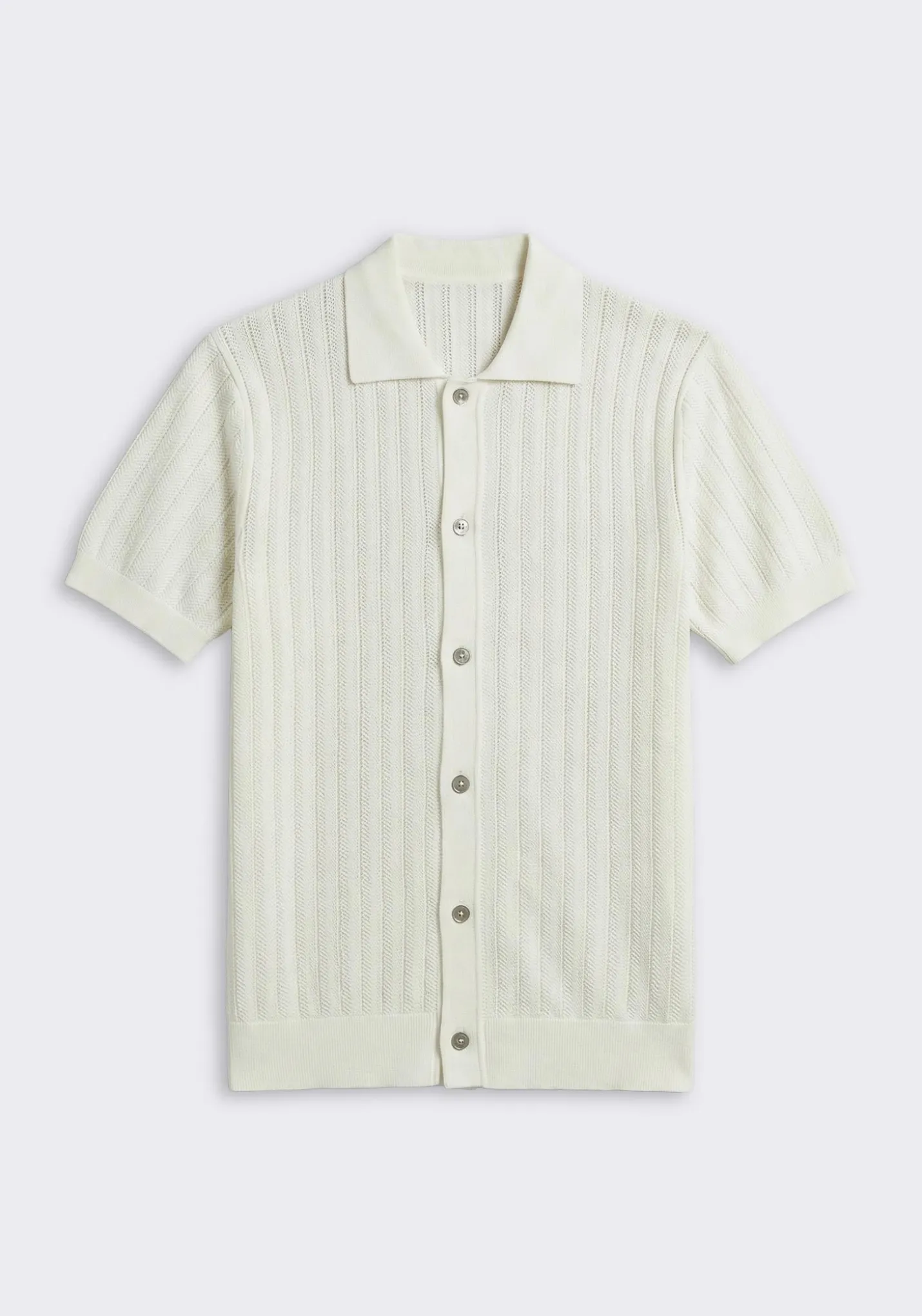 Cardigan polo in maglia
