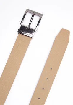 Cintura effetto saffiano