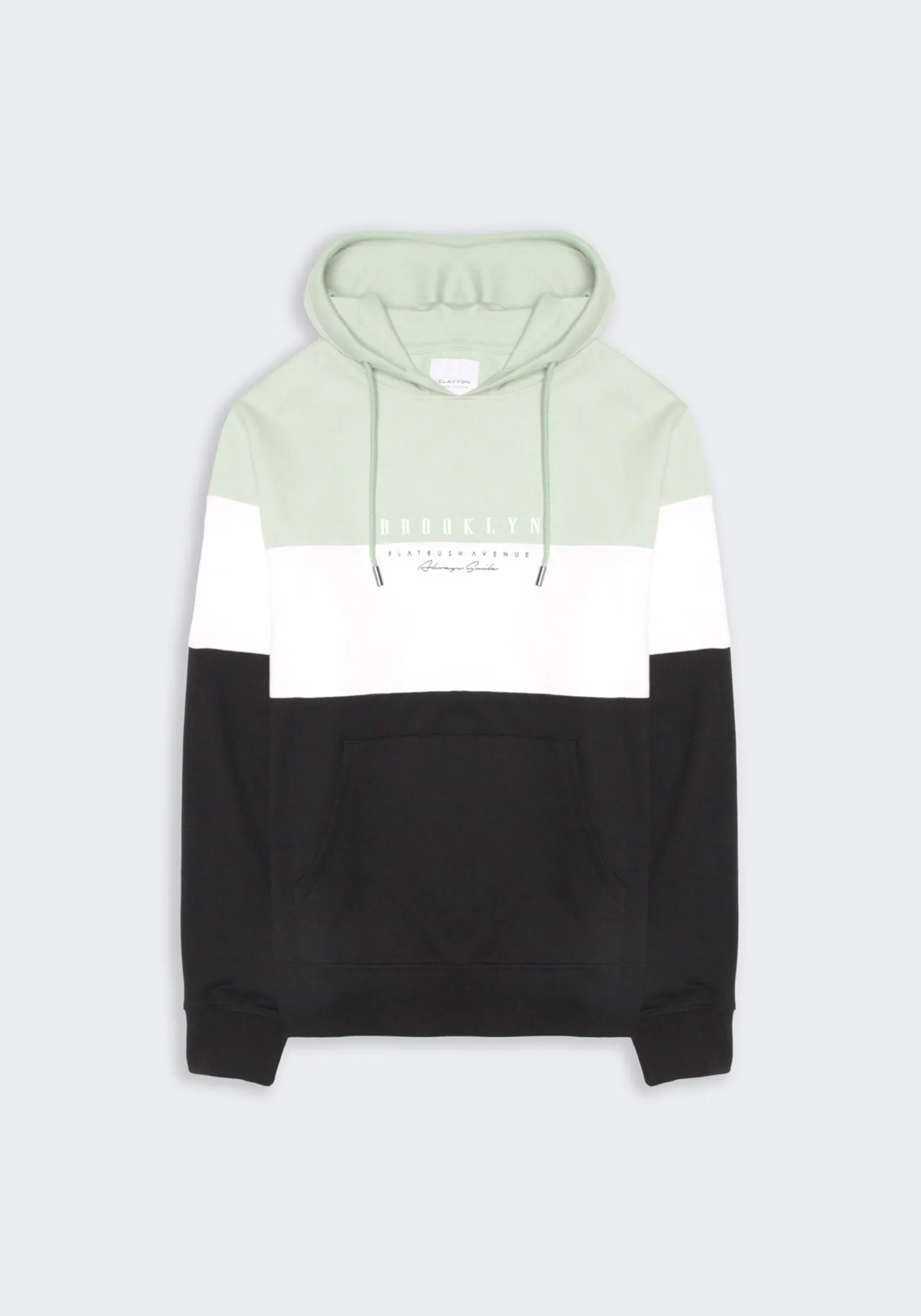 Felpa con cappuccio colorblock