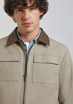 Giacca camicia in cotone