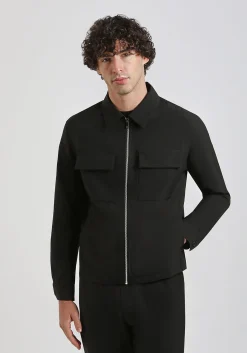 Giacca camicia in tela