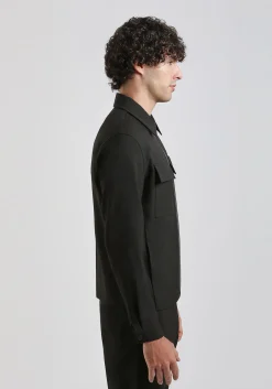 Giacca camicia in tela