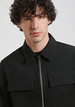 Giacca camicia in tela
