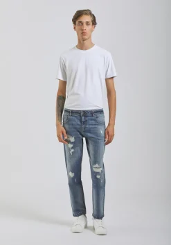 Jeans skinny fit con strappi