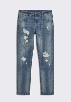 Jeans skinny fit con strappi