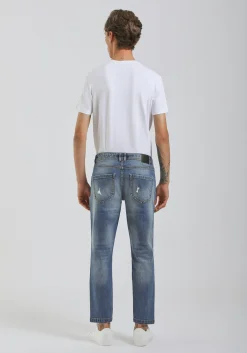 Jeans skinny fit con strappi