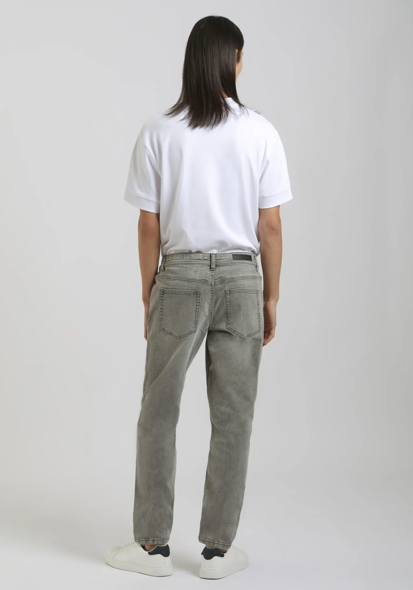 Jeans slim fit grigio