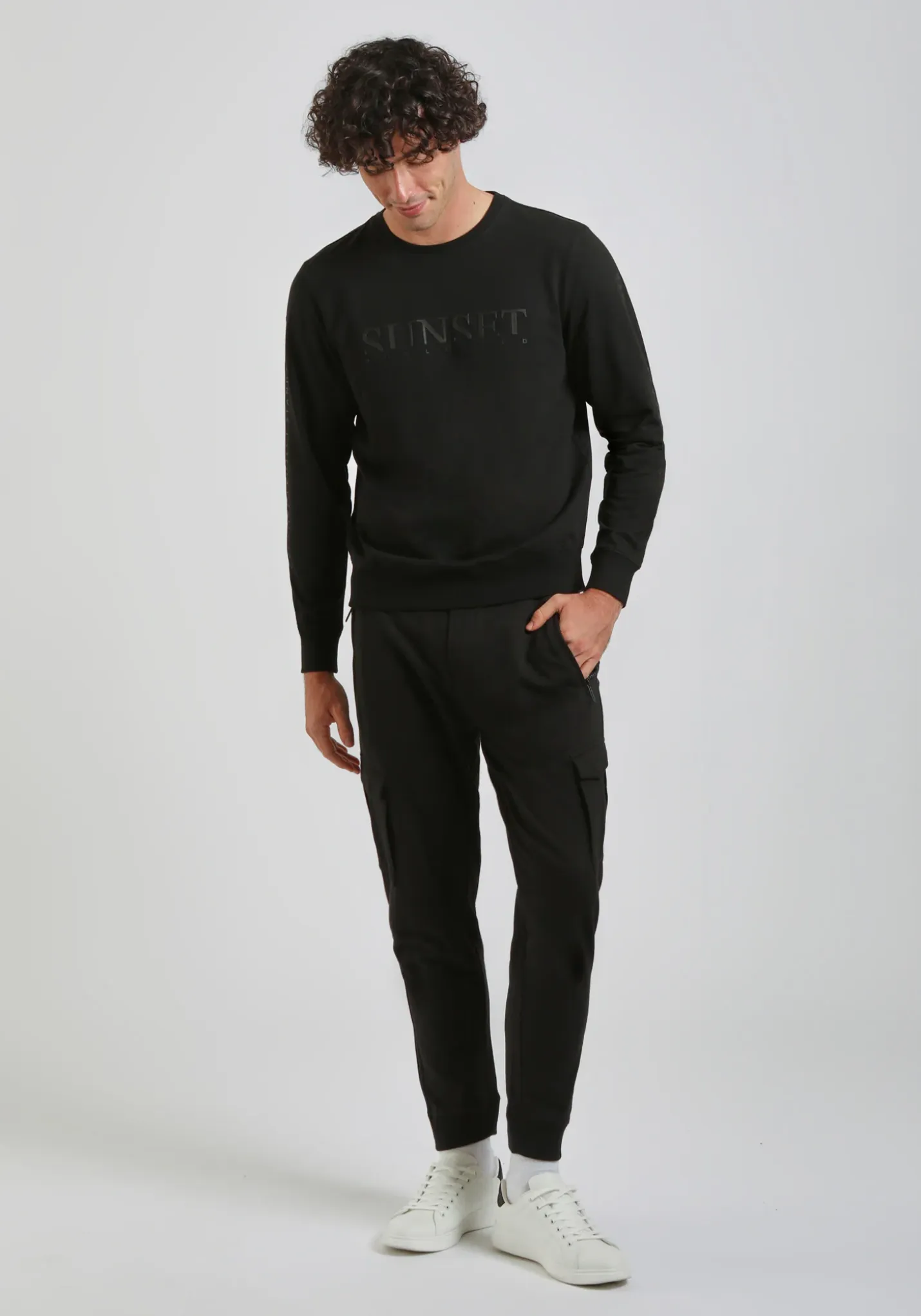 Jogger in felpa con tasconi
