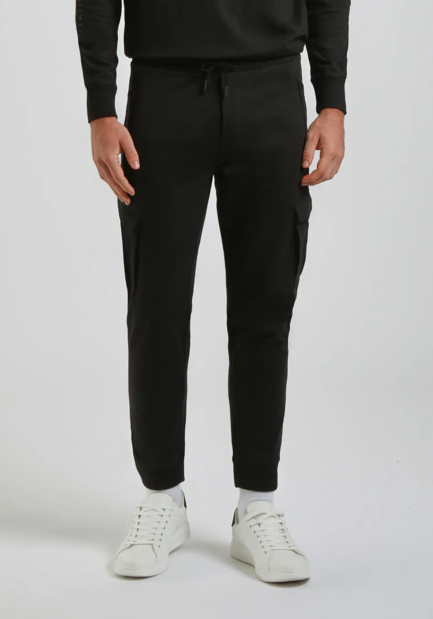 Jogger in felpa con tasconi